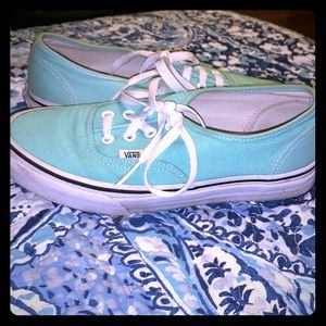 Mint green color vans!